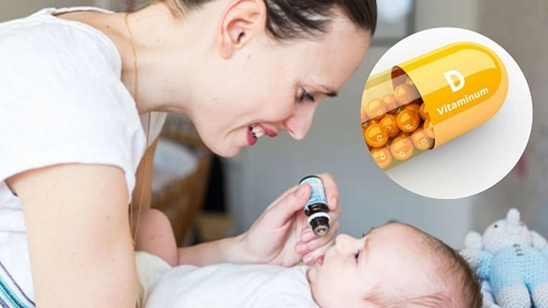 Trẻ sơ sinh mỗi ngày cần được bổ sung tối thiểu 400 IU vitamin D3