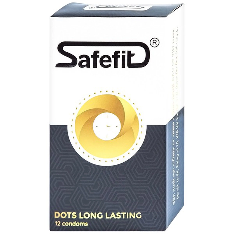 Bao cao su Safefit Dots Long Lasting an toàn, khó rách