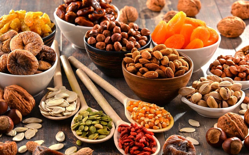 Các loại hạt để mix cùng thanh gạo lứt