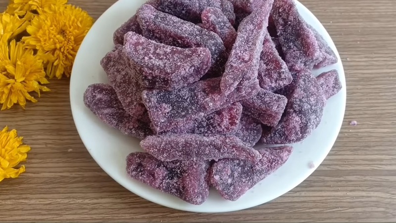 Thành phẩm mứt khoai lang cần đạt được