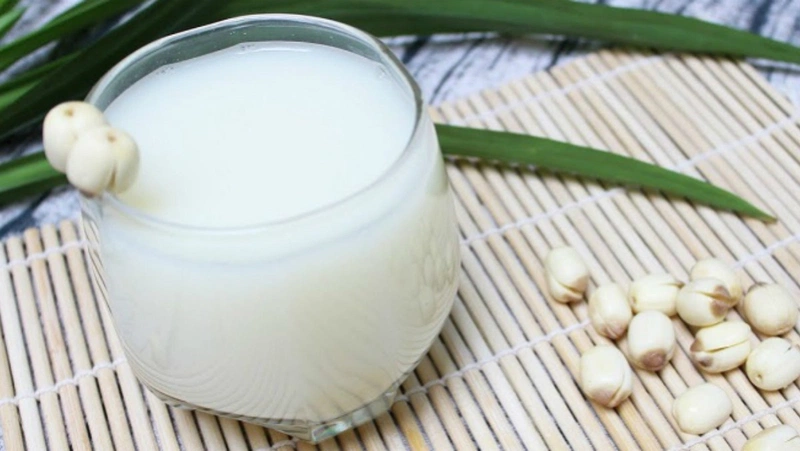 Sữa hạt sen mang lại nhiều công dụng tuyệt vời