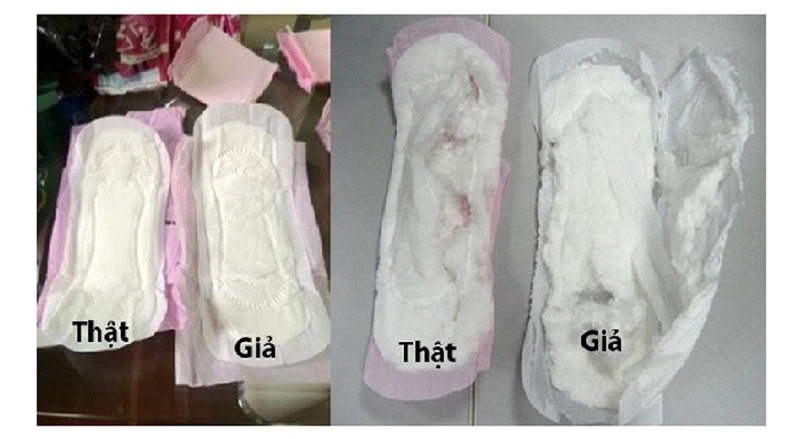 cách nhận biết băng vệ sinh diana cool fresh giả dựa trên hình dạng