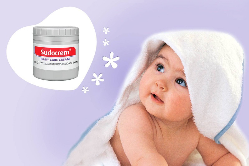 Kem hăm Sudocrem chứa những thành phần an toàn cho da của trẻ