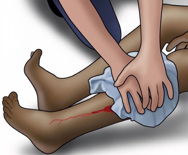 Cách sơ cứu gãy xương cẳng chân 2