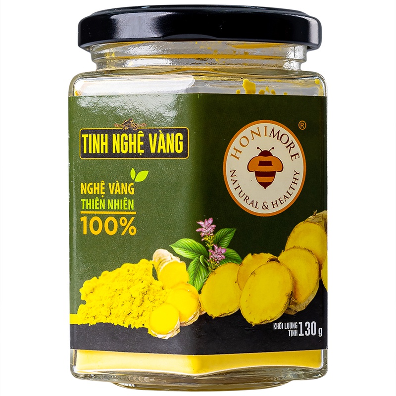 Tinh nghệ vàng Honimore tốt cho sức khỏe 130G là sản phẩm được làm từ 100% nghệ vàng nguyên chất