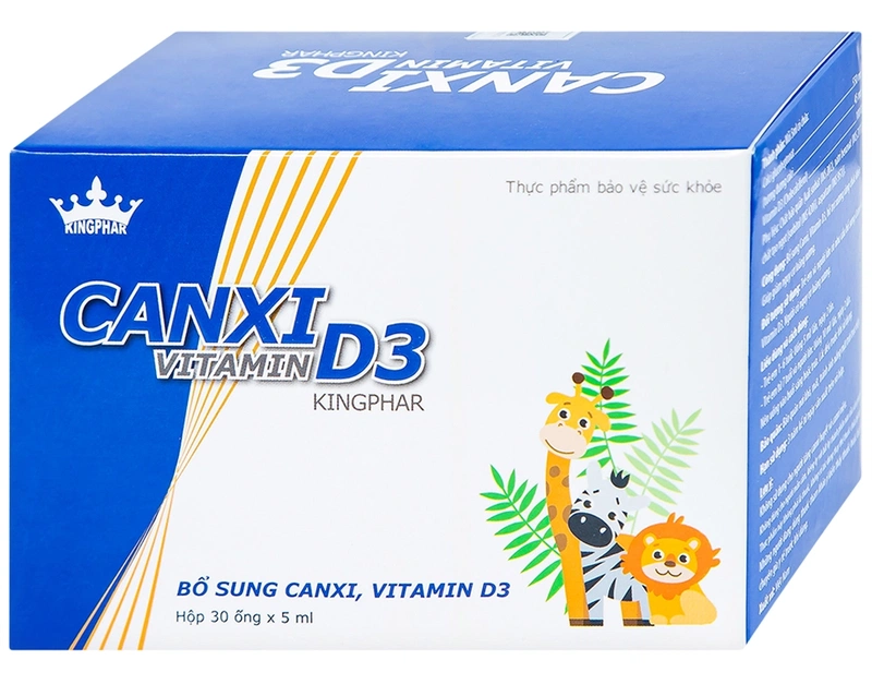 Canxi hữu cơ loại nào tốt nhất: Dung dịch Canxi Vitamin D3 KingPhar