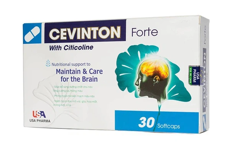 Viên Cevinton Forte USA Pharma giúp hoạt huyết, chống đột quỵ (30 viên) 1