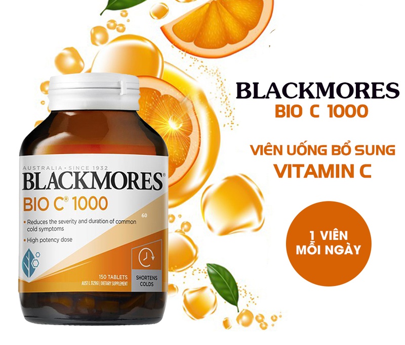 Chăm sóc sức khỏe tốt hơn với viên uống bổ sung Vitamin C Blackmores Bio C 1000mg  2