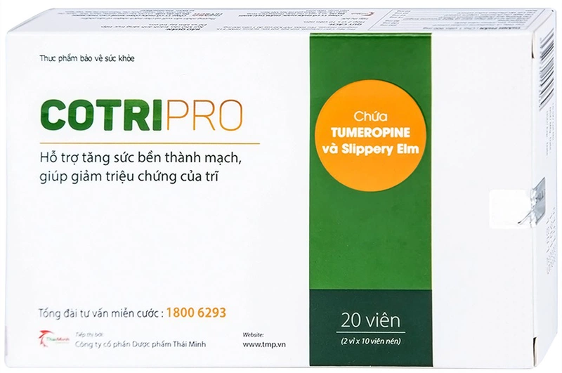 Cotripro Thái Minh - Viên uống giúp giảm triệu chứng của trĩ hiệu quả 2