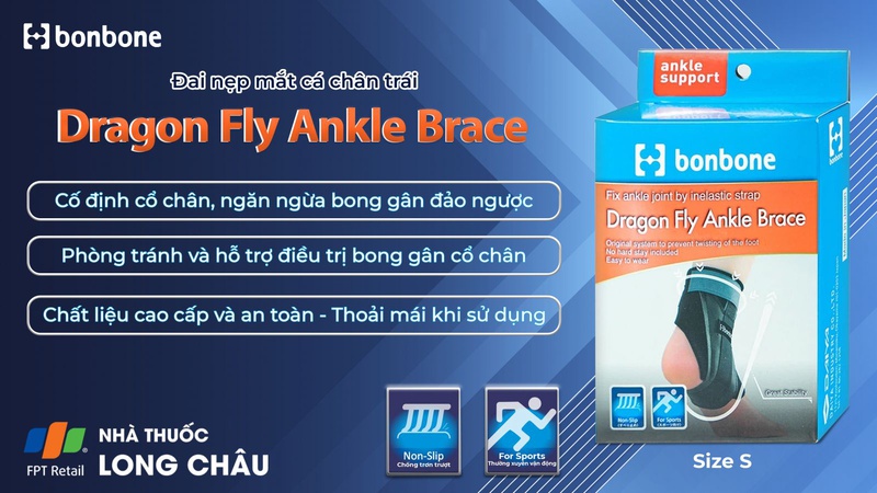 Đai nẹp mắt cá chân Bonbone - Dragon Fly Ankle Brace 2