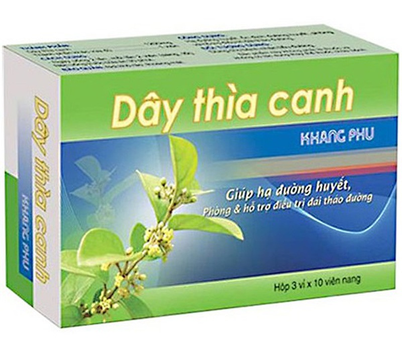 Viên uống hỗ trợ người bệnh tiểu đường Dây Thìa Canh Khang Phú 1