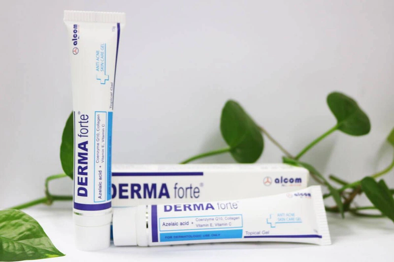 Vitamin E trong kem trị mụn Derma Forte ở dạng ester nên hạn chế tình trạng bít tắc lỗ chân lông