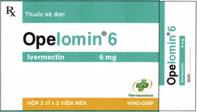 Thuốc Opelomin 6 có thành phần chính là Invermectin, được chỉ định dùng trong điều trị giun lươn