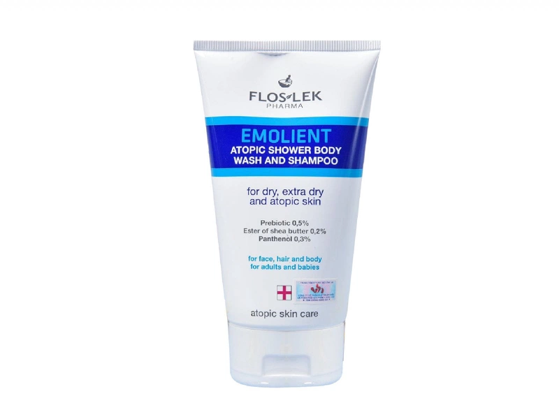 Sữa tắm trị lang ben cho trẻ sơ sinh Floslek Emollient Atopic được nhập khẩu trực tiếp từ Ba Lan