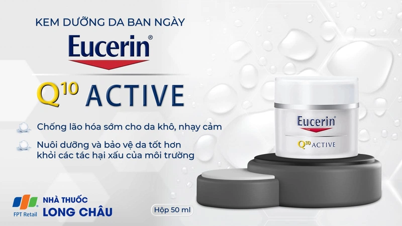 Kem dưỡng da ban ngày ngăn ngừa lão hoá Eucerin Q10 Active 50ml 2