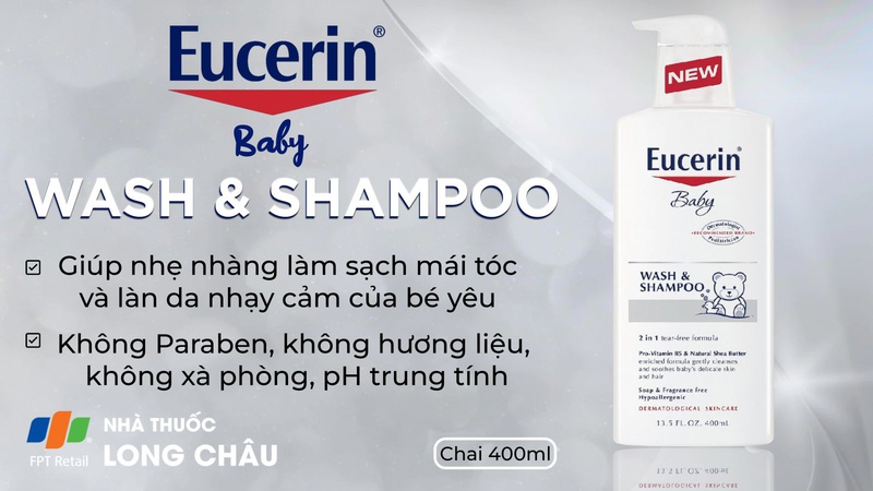 Eucerin Baby Wash & Shampoo 2