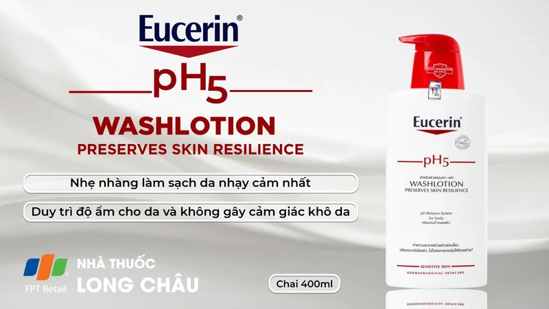 Sữa tắm Eucerin ph5 Washlotion 2