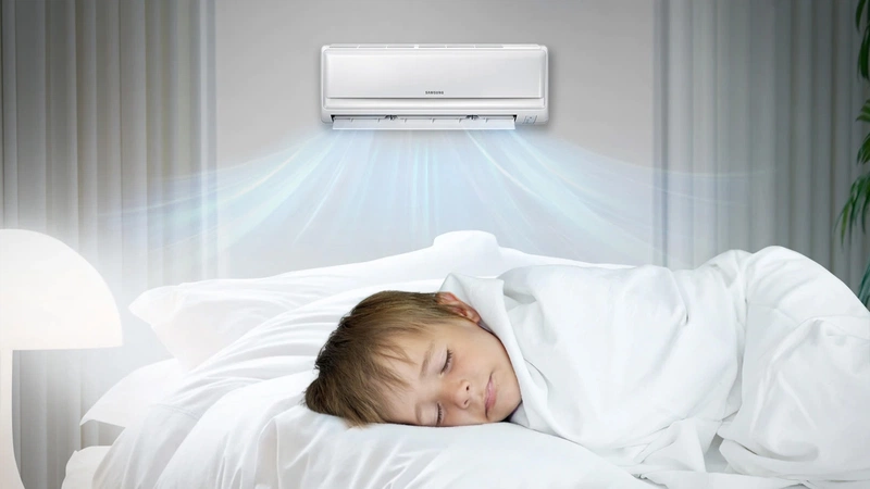 Điều hòa ảnh hưởng như thế nào đến sức khỏe của trẻ? Trẻ bị sốt có nên nằm điều hòa không?