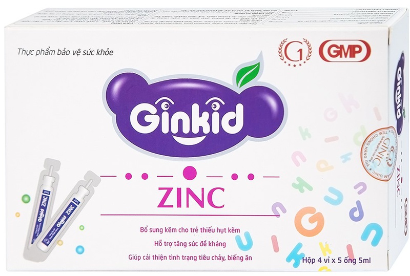 Ginkid Zinc bổ sung kẽm tăng cường đề kháng