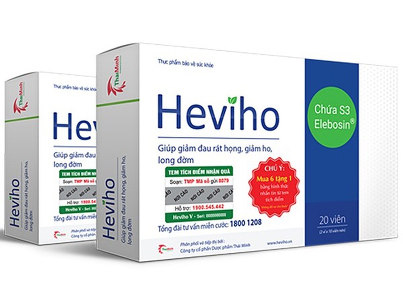 Viên uống giảm viêm đường hô hấp cấp và mạn tính Heviho 1