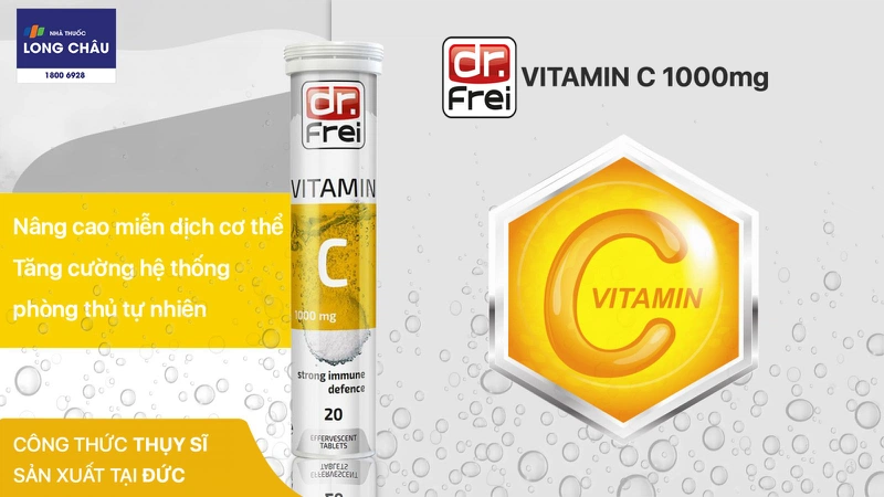Viên sủi bổ sung Vitamin C Dr. Frei 1000mg 20 viên 1
