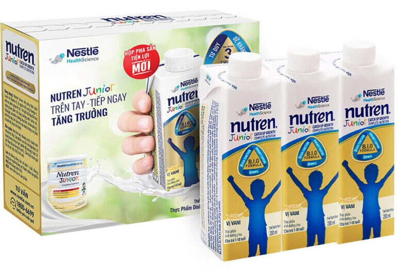 Hỏi đáp: Sữa Nutren Junior có mấy loại?3