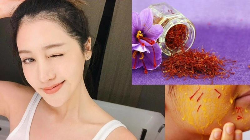 Dùng saffron làm mặt nạ