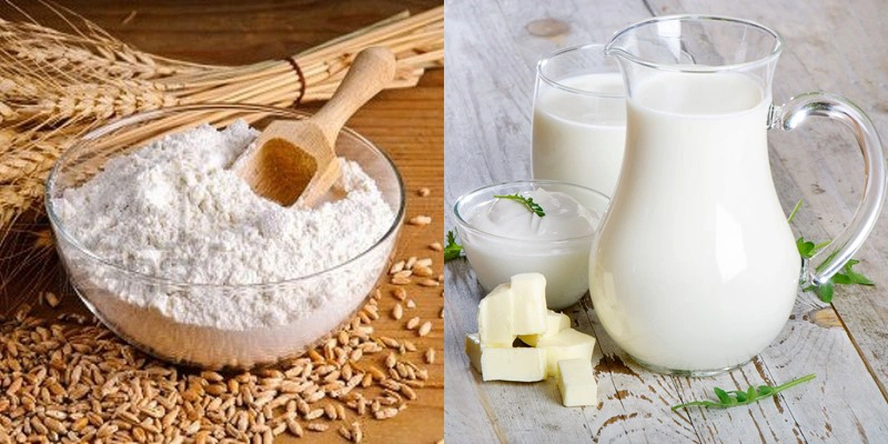Mặt nạ cám gạo sữa tươi chữa nhiều vitamin giúp làm khỏe da an toàn