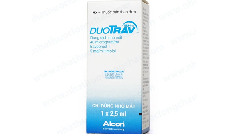Thuốc nhỏ mắt Duotrav Alcon giảm áp lực nội nhãn