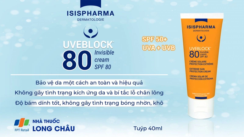 Isis Pharma Uveblock 80 Invisible 2