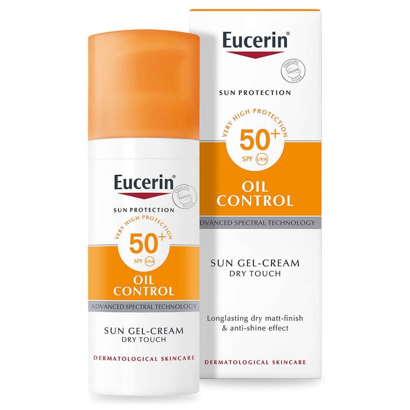 Eucerin Sun Gel Creme Oil Control SPF 50+ là kem chống nắng dành cho da dầu, mụn