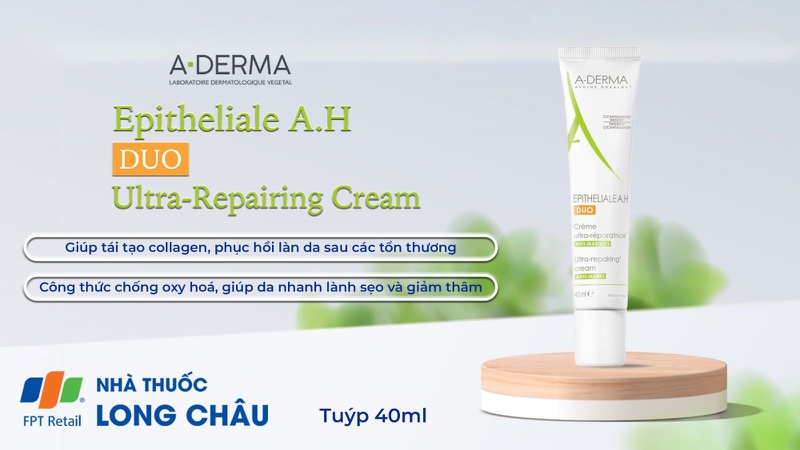 Kem liền sẹo A-Derma Epitheliale A.H Duo Ultra-Repairing Cream 40ml 2