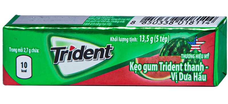 Kẹo Gum Trident Thanh Vị Dưa Hấu 13,5G