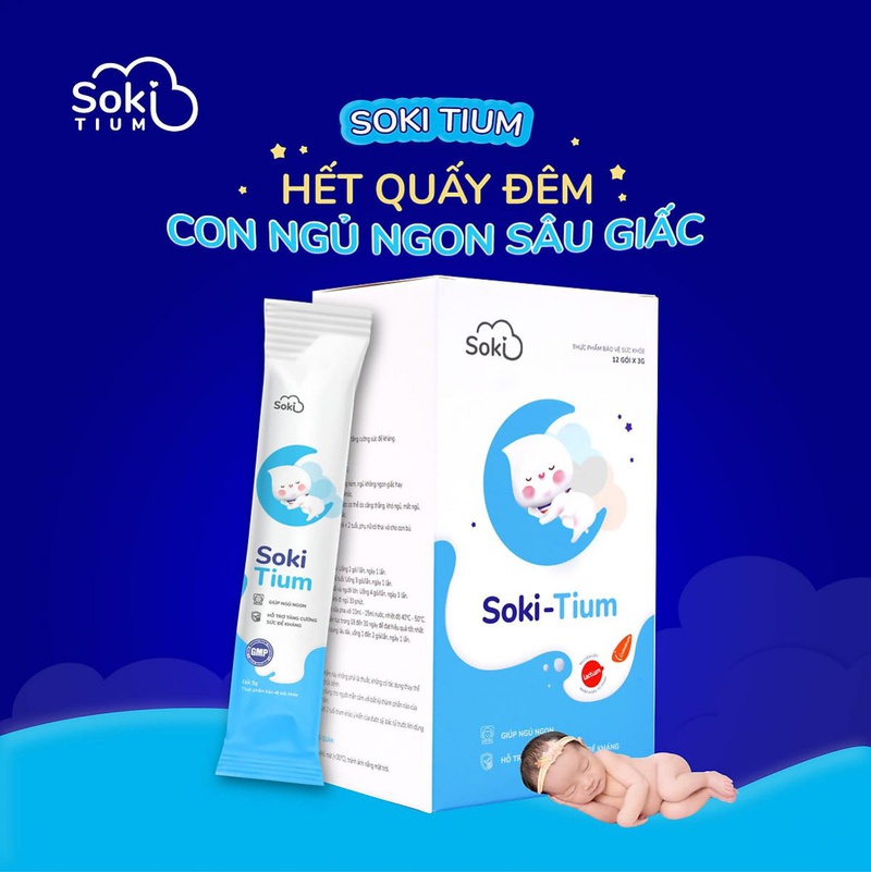 Khám phá bột hòa tan Soki Tium Baby – giải pháp vàng cho trẻ ngủ ngon giấc 1