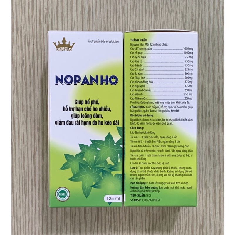 Khám phá Siro Nopanho Kingphar Bổ Phế, Giảm Ho 125Ml rất được tin dùng hiện nay 3