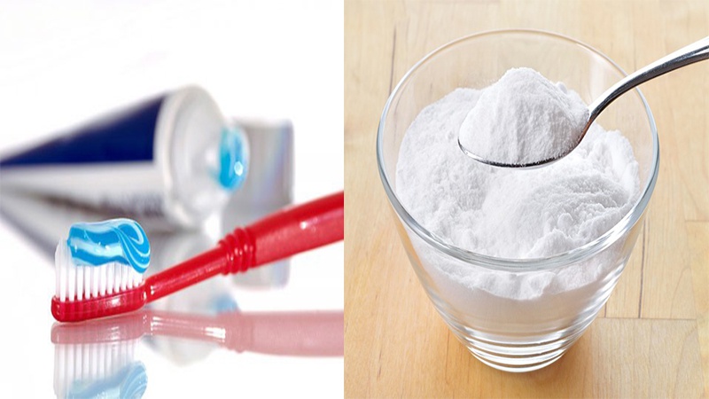 Tẩy tế bào môi chết bằng kem đánh răng kết hợp với baking soda