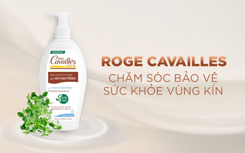 Dung dịch vệ sinh cho bé gái tuổi dậy thì: Dung dịch vệ sinh Roge Cavailles