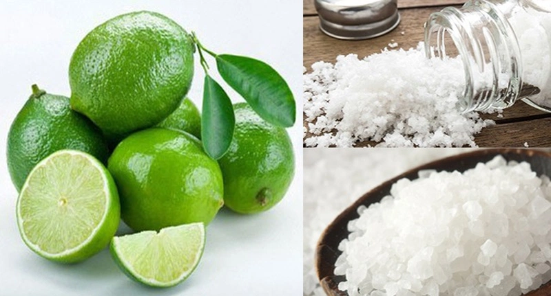 Cách làm trắng răng bằng chanh và muối
