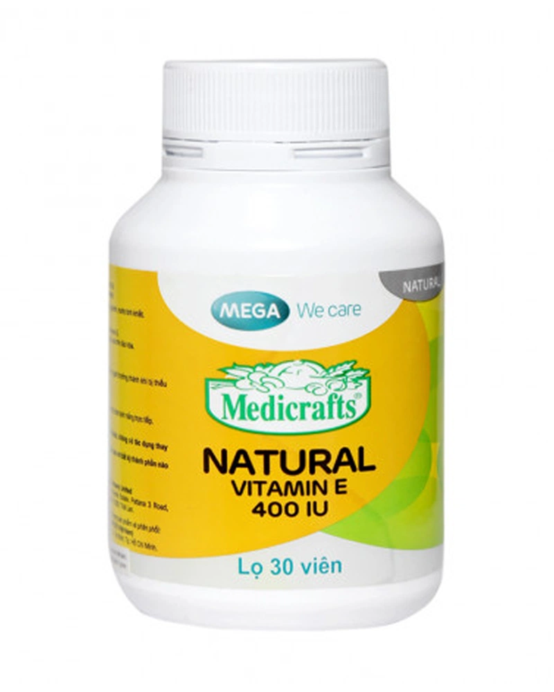 Viên uống Medicrafts Natural Vitamin E 400 IU 30 viên 1