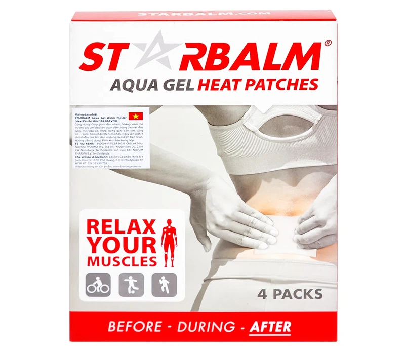 Miếng dán nhiệt Starbalm Aqua Gel Heat Patch