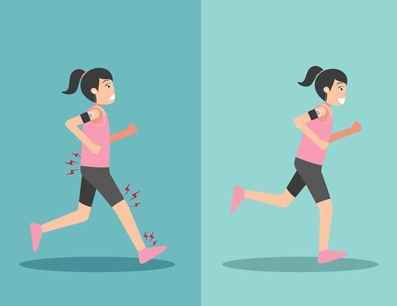 Giảm triệu chứng xóc hông khi chạy bộ