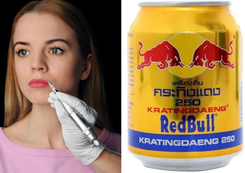 Người mới xăm môi có được uống bò húc không? Nên uống gì tốt cho việc lên màu môi 1
