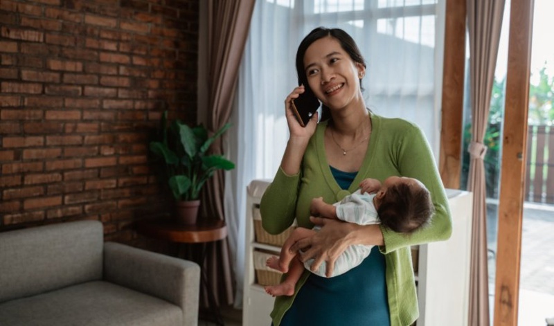 ở cữ có được dùng điện thoại 3
