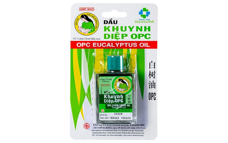 Dầu khuynh diệp cho bé loại nào tốt: dầu khuynh diệp Opc