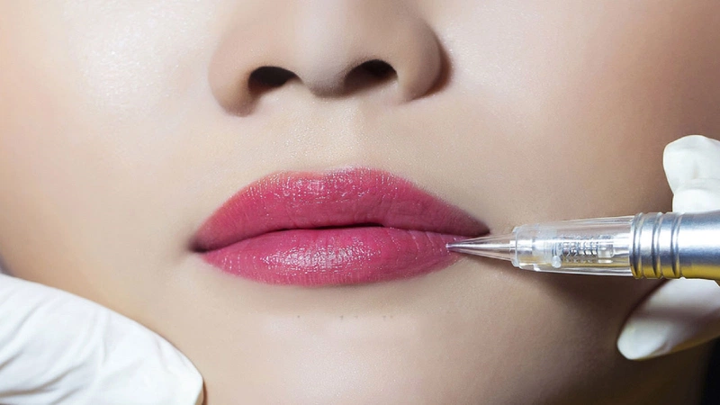Phun môi 2 ngày đã bong là do đâu? Có ảnh hưởng đến màu môi không? 2