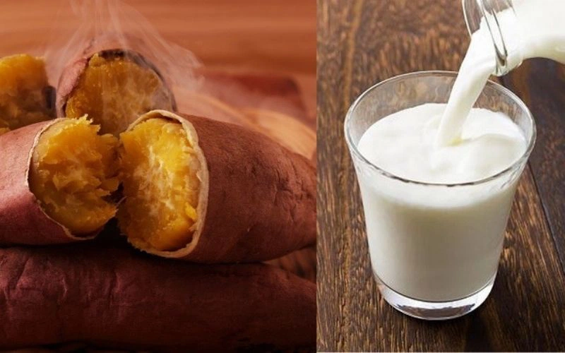 Hỗn hợp khoai lang, cam và sữa tươi giúp làn da trắng sáng, khỏe mạnh hơn mỗi ngày