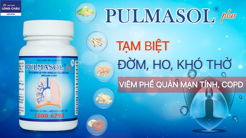 Viên uống hỗ trợ điều trị viêm phế quản, phế quản co thắt Pulmasol Plus 30 viên 2