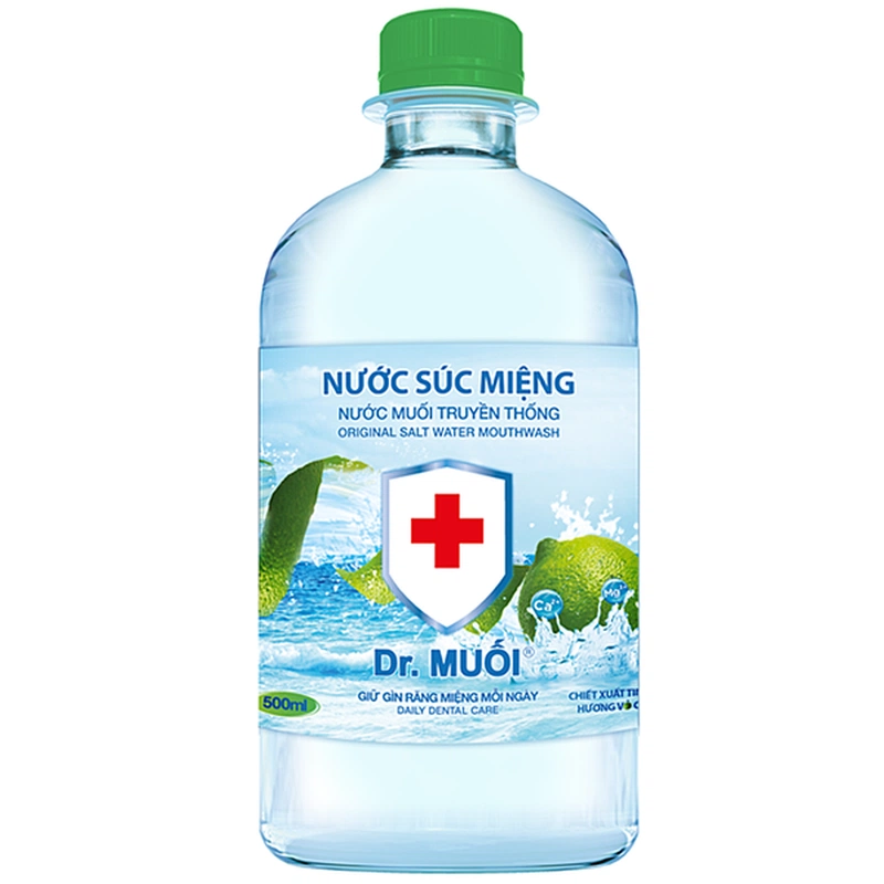 Review nước súc miệng trị hôi miệng Dr. Muối hương chanh