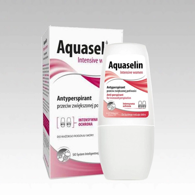 Aquaselin Intensive Women có công dụng ngăn tiết mồ hôi ở tuyến nội tiết vùng nách dưới cánh tay