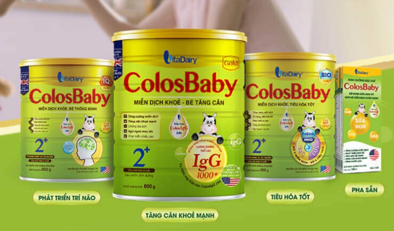 thông tin về sữa Colosbaby